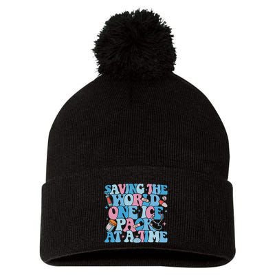 Saving The World One Ice Pack At A Time Pom Pom 12in Knit Beanie