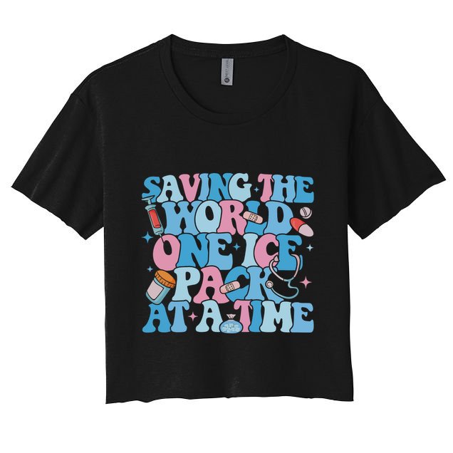 Saving The World One Ice Pack At A Time Crop Top