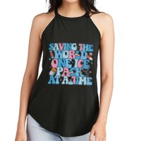 Saving The World One Ice Pack At A Time Women's Perfect Tri Rocker Tank