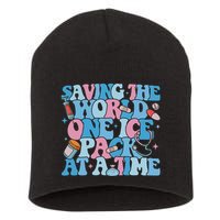 Saving The World One Ice Pack At A Time Short Acrylic Beanie