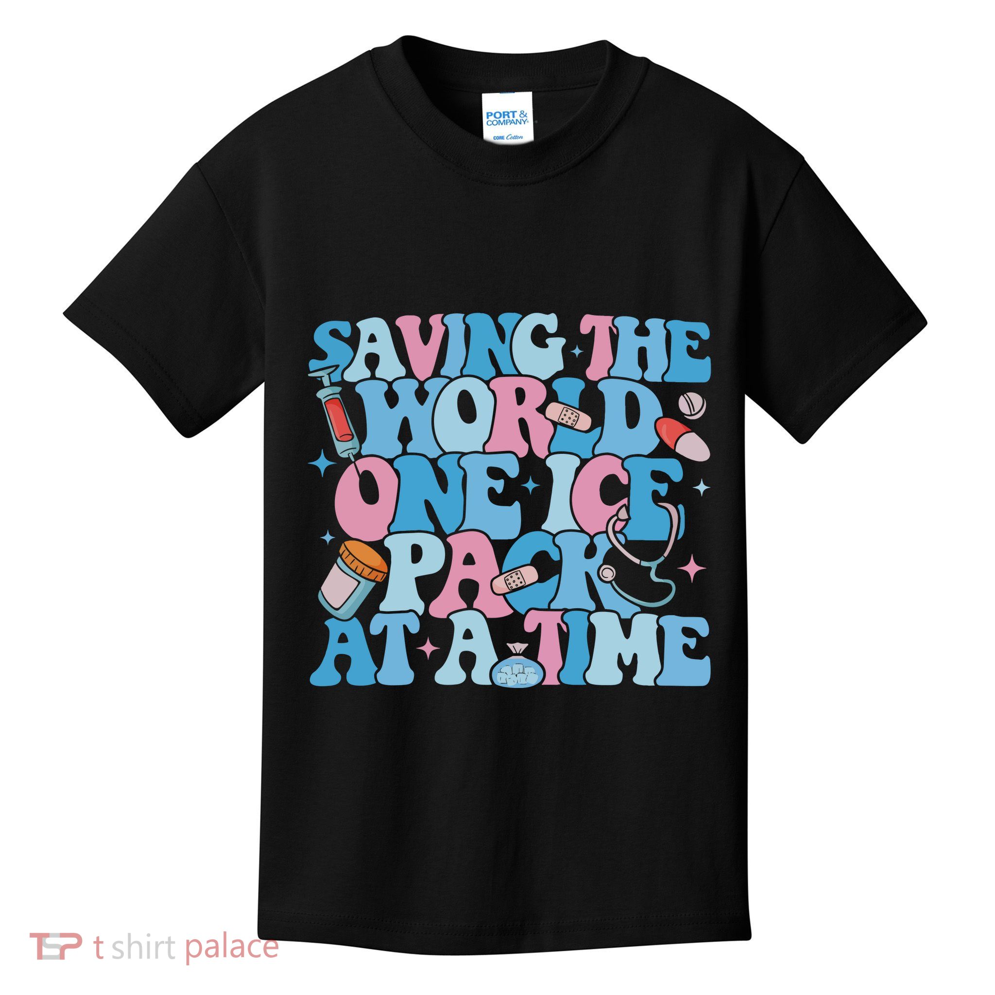 Saving The World One Ice Pack At A Time Kids T-Shirt