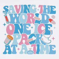 Saving The World One Ice Pack At A Time Garment-Dyed Sweatshirt
