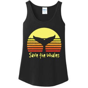 Save The Whales Nautical Ocean Killer Whale Conservation II Ladies Essential Tank