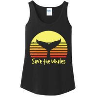 Save The Whales Nautical Ocean Killer Whale Conservation II Ladies Essential Tank