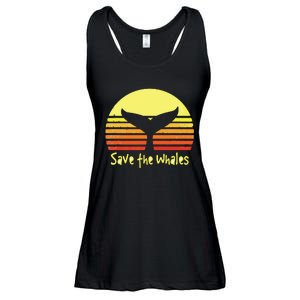 Save The Whales Nautical Ocean Killer Whale Conservation II Ladies Essential Flowy Tank