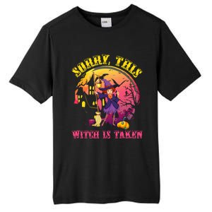 Sorry This Witch Is Taken Funny Halloween Gift Tall Fusion ChromaSoft Performance T-Shirt