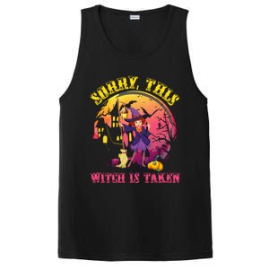 Sorry This Witch Is Taken Funny Halloween Gift PosiCharge Competitor Tank