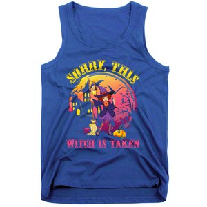 Sorry This Witch Is Taken Funny Halloween Gift Tank Top