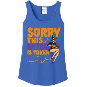 Sorry This Witch Is Taken Funny Halloween Witches Marriage Cute Gift Ladies Essential Tank