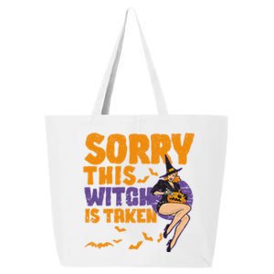 Sorry This Witch Is Taken Funny Halloween Witches Marriage Cute Gift 25L Jumbo Tote