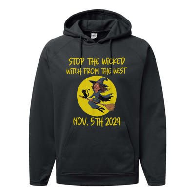 Stop The Wicked Witch From The West Nov. 5th 2024 Performance Fleece Hoodie