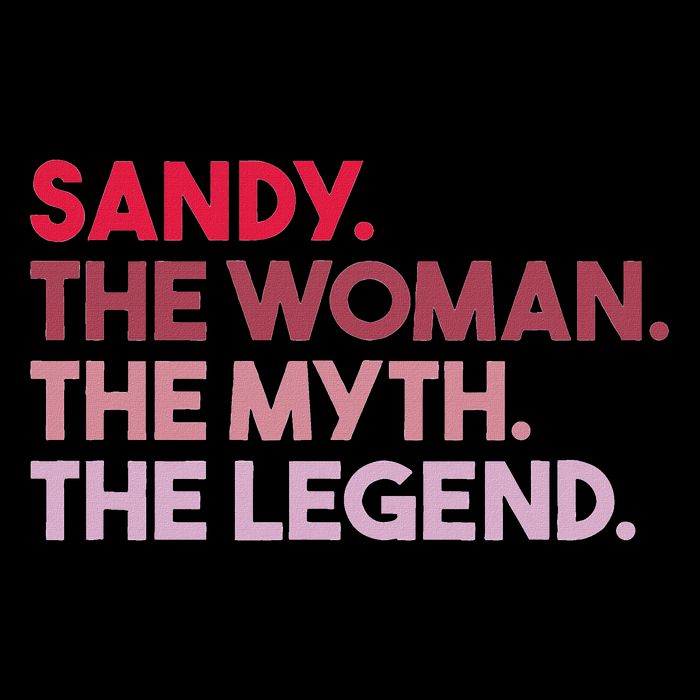 Sandy The Woman The Myth The Legend Personalized Sandy Cooling Performance Crew T-Shirt