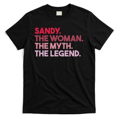 Sandy The Woman The Myth The Legend Personalized Sandy T-Shirt