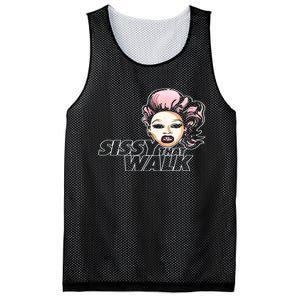 Sissy That Walk Drag Queen LGBT LGBTQ Pride Month Pride Ally Mesh Reversible Basketball Jersey Tank