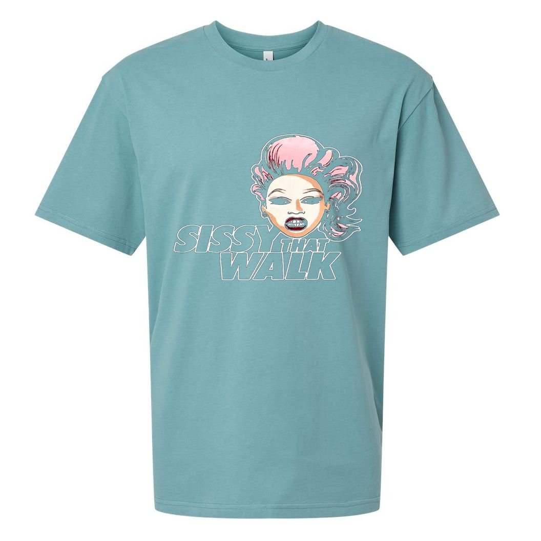 Sissy That Walk Drag Queen LGBT LGBTQ Pride Month Pride Ally Sueded Cloud Jersey T-Shirt