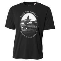 Save The Whales: Protect The Ocean Orca Killer Whales Cooling Performance Crew T-Shirt