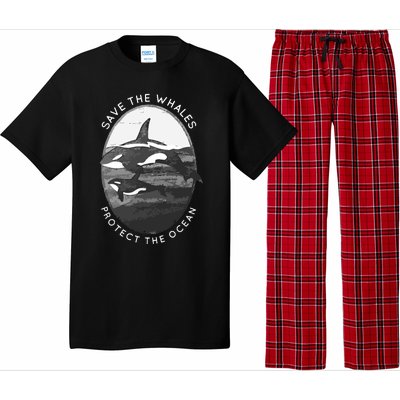 Save The Whales: Protect The Ocean Orca Killer Whales Pajama Set