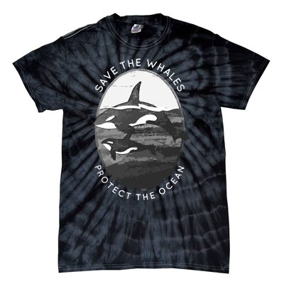 Save The Whales: Protect The Ocean Orca Killer Whales Tie-Dye T-Shirt