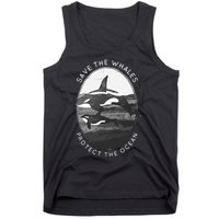 Save The Whales: Protect The Ocean Orca Killer Whales Tank Top