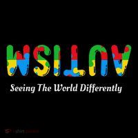 Seeing The World Differently Autism Awareness Drawstring Bag