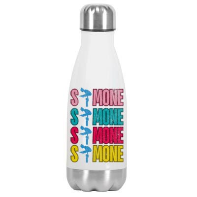 Simone T World Champion Retro Stainless Steel Insulated Water Bottle