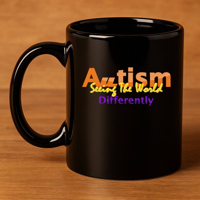 Seeing The World Differently Autism Awareness Gift 11oz C Handle Ceramic Mug