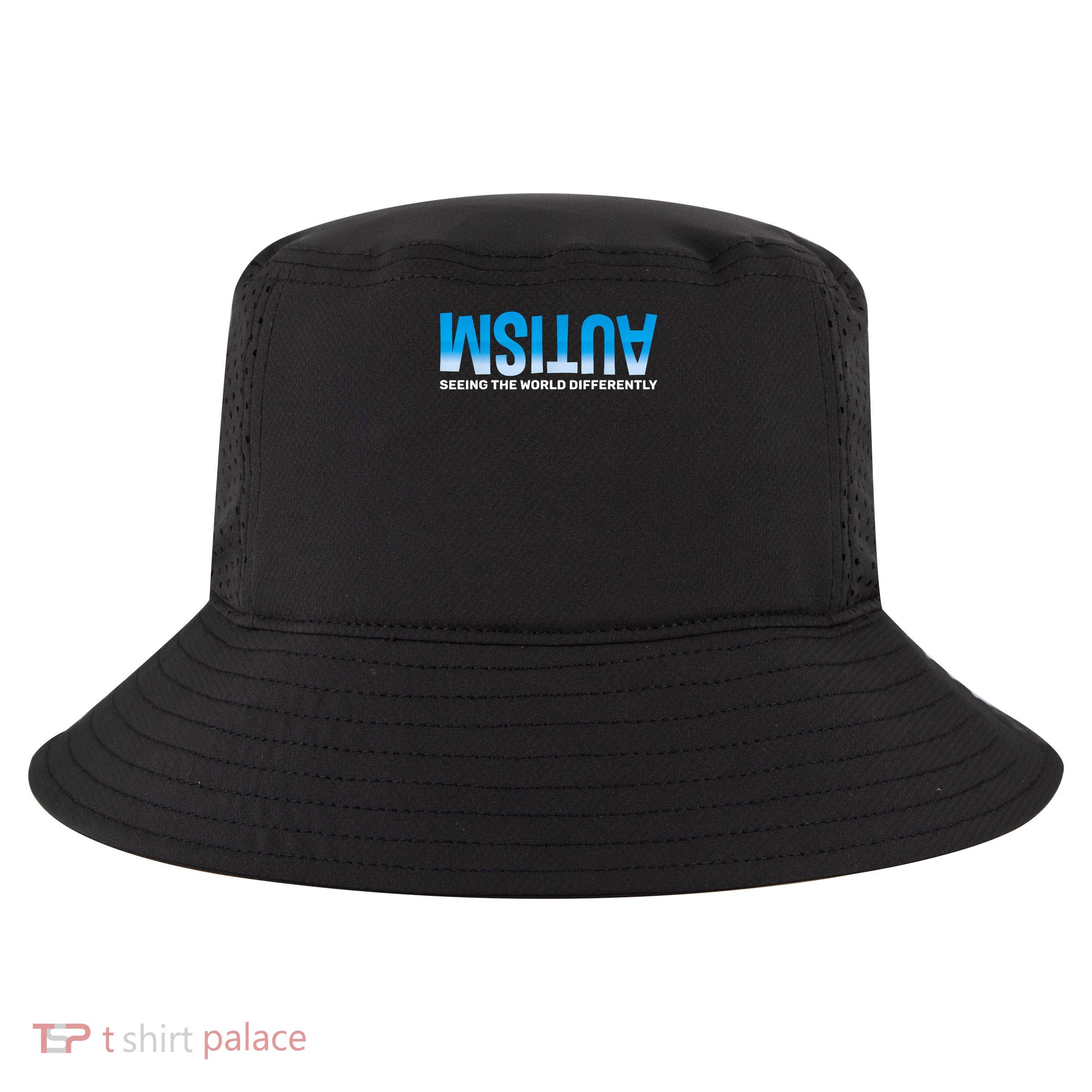 Seeing The World Differently Autism Awareness Cool Comfort Performance Bucket Hat