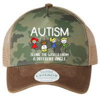 Seeing The World From A Different Angle Autism Awareness Day Gift Legacy Tie Dye Trucker Hat