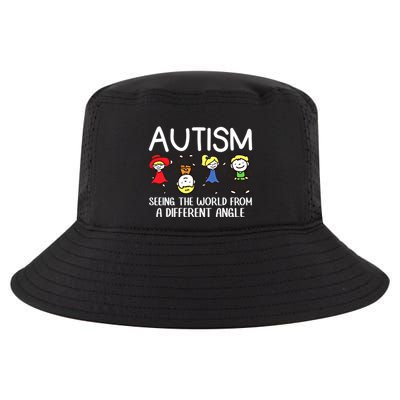 Seeing The World From A Different Angle Autism Awareness Day Gift Cool Comfort Performance Bucket Hat