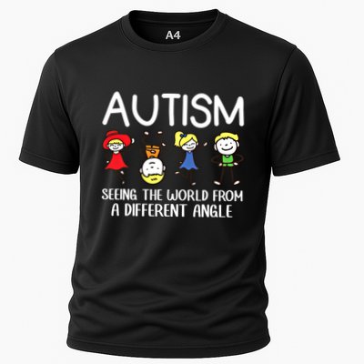 Seeing The World From A Different Angle Autism Awareness Day Gift Performance Shirt