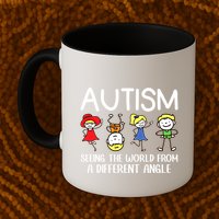 Seeing The World From A Different Angle Autism Awareness Day Gift Mug