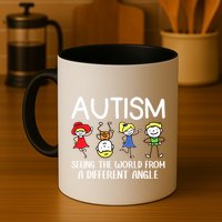 Seeing The World From A Different Angle Autism Awareness Day Gift Mug