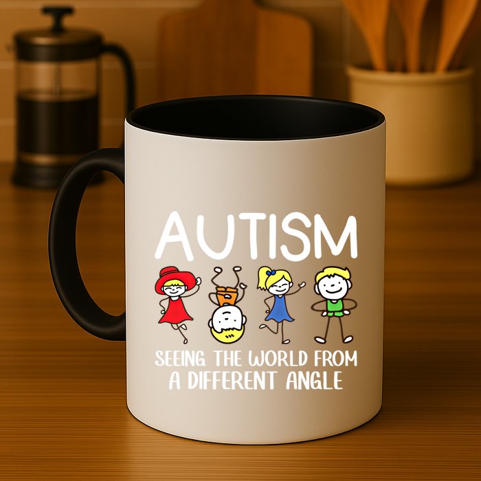 Seeing The World From A Different Angle Autism Awareness Day Gift Mug
