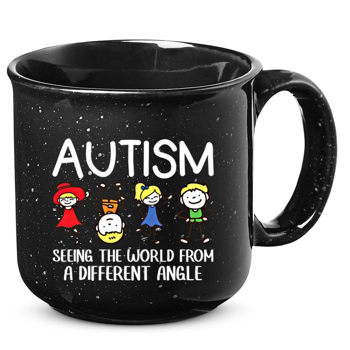 Seeing The World From A Different Angle Autism Awareness Day Gift 15oz Campfire Ceramic Mug
