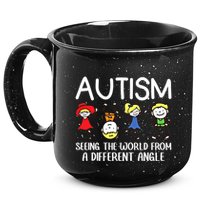Seeing The World From A Different Angle Autism Awareness Day Gift 15oz Campfire Ceramic Mug