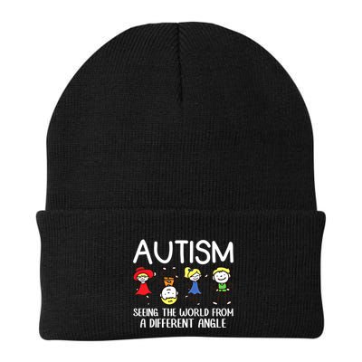 Seeing The World From A Different Angle Autism Awareness Day Gift Beanie