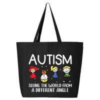 Seeing The World From A Different Angle Autism Awareness Day Gift 25L Jumbo Tote