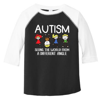 Seeing The World From A Different Angle Autism Awareness Day Gift Toddler Fine Jersey T-Shirt