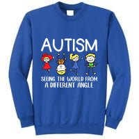 Seeing The World From A Different Angle Autism Awareness Day Gift Sweatshirt