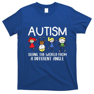 Seeing The World From A Different Angle Autism Awareness Day Gift T-Shirt
