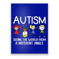 Seeing The World From A Different Angle Autism Awareness Day Gift Poster