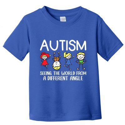 Seeing The World From A Different Angle Autism Awareness Day Gift Toddler T-Shirt