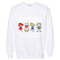 Seeing The World From A Different Angle Autism Awareness Day Gift Garment-Dyed Sweatshirt