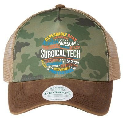 Surgical Tech Week Funny Surgical Technologist Gifts Legacy Tie Dye Trucker Hat