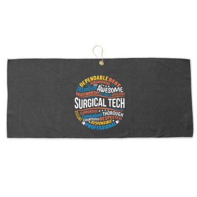 Surgical Tech Week Funny Surgical Technologist Gifts Large Microfiber Waffle Golf Towel