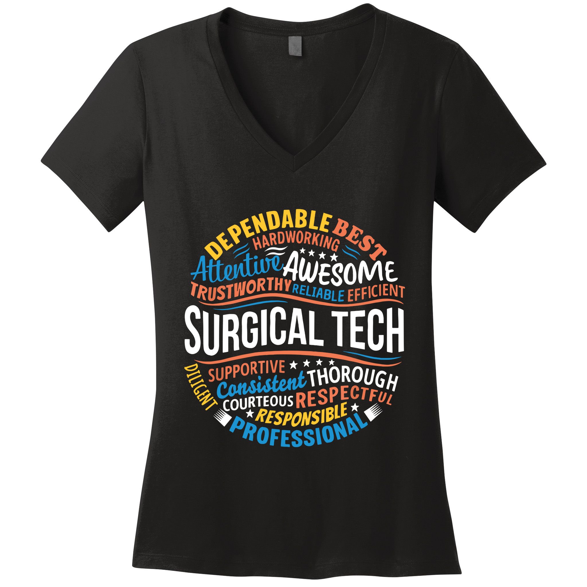 Surgical Tech Week Funny Surgical Technologist Gifts Women's V-Neck T-Shirt