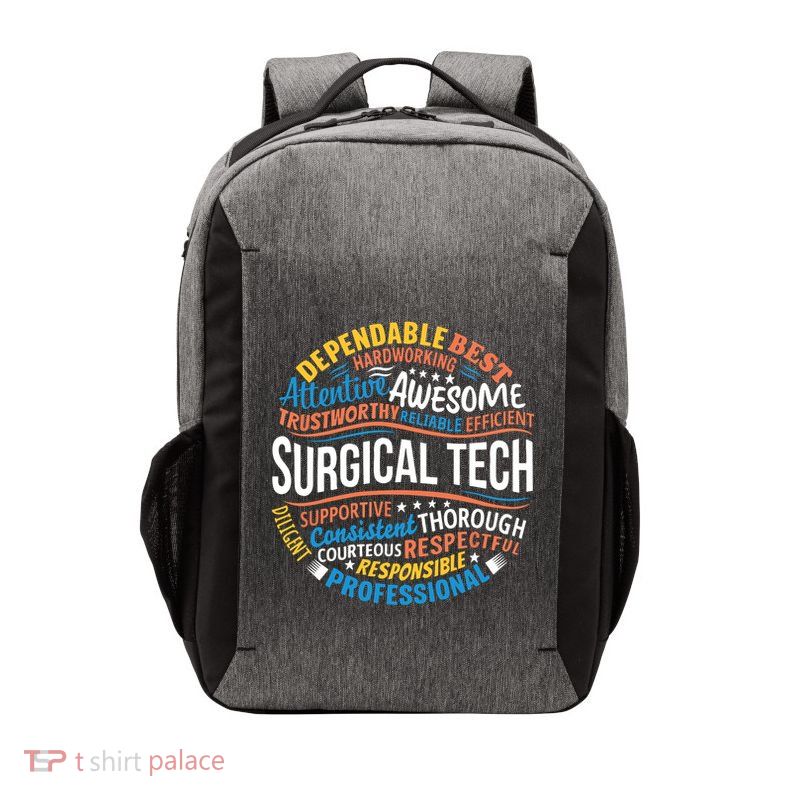Surgical Tech Week Funny Surgical Technologist Gifts Vector Backpack
