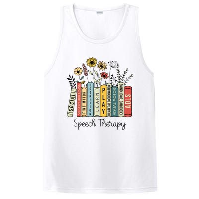 Speech Therapy Wildflowers Slp Speech Language Pathologist PosiCharge Competitor Tank