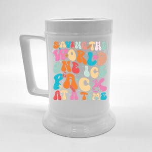 Saving The World One Ice Pack At Time School Nurse Week Great Gift Beer Stein