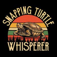 Snapping Turtle Whisperer Turtle Lover Reptile Nature Button